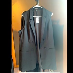 Express Sleeveless Blazer